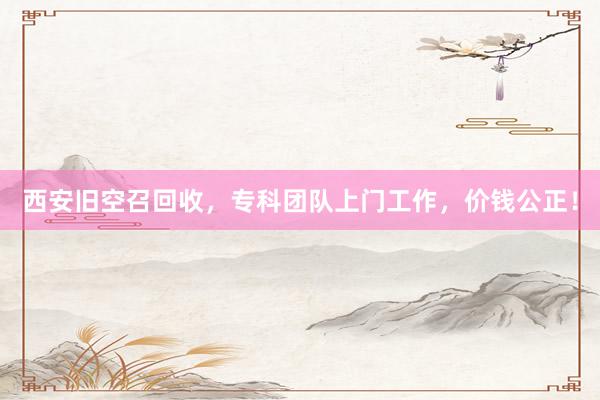 西安旧空召回收，专科团队上门工作，价钱公正！